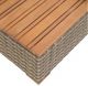 Furniture of America® Bahia Tobago Brown/Dark Gray Fabric/Teak Outdoor Chaise-2