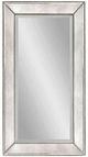 Bassett Mirror Beaded Silver Rectangular Wall Mirror-0