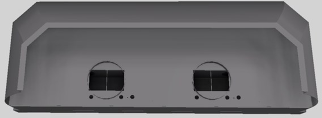 Vent-A-Hood® Designer Series 66" Gunsmoke Wall Mounted Range Hood-2