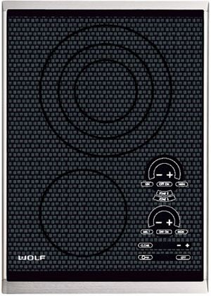 Wolf® 15" Stainless Steel Electric Cooktop-1
