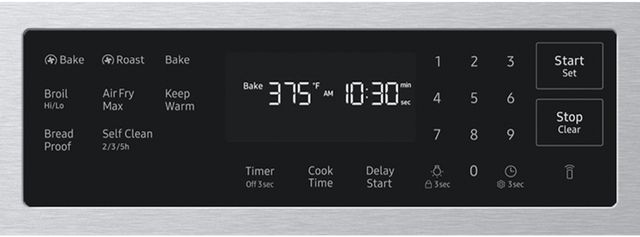 Samsung Bespoke 30" Stainless Steel Smart Slide-In Gas Range with No-Preheat Air Fry Max-3