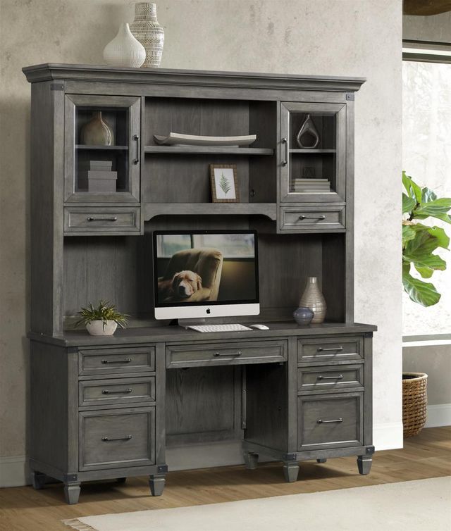 Intercon Foundry Brushed Pewter 66" Credenza-3