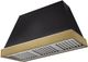 AGA Euclid 48" Matte Black Wall Mounted Range Hood with Antique Brass Trim-0