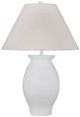 Bassett Mirror Koler Matte White Table Lamp-0