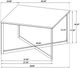Coaster® Tobin White Coffee Table with Black Base-3