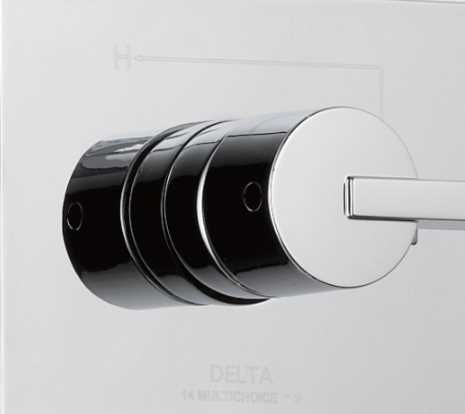 Delta Vero® Monitor® 14 Series Chrome H2Okinetic® Tub and Shower Trim-1