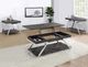Steve Silver Co. Roma 3-Piece Shadow Gray Occasional Table Set with Chrome Base-1