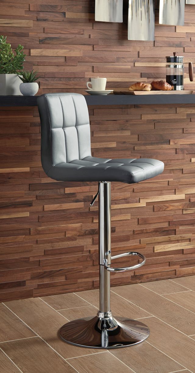 Signature Design by Ashley® Bellatier Gray Adjustable Height Bar Stool-1