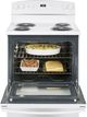 GE® 30" White Freestanding Electric Range-3