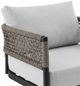 Armen Living Felicia Black/Grey Outdoor Patio Swivel Rocking Chair-3