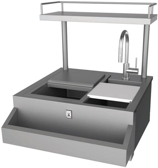 Hestan® 30” Stainless Steel Refreshment Center and High Shelf-0