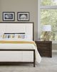 Artisan & Post by Vaughan-Bassett Crafted Cherry by Ben & Erin Napier Dark Cherry/White Queen Upholstered Panel Bed-1