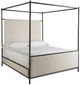Universal Explore Home™ New Modern Berber Fleece/Bronze King Cascade Canopy Bed-0