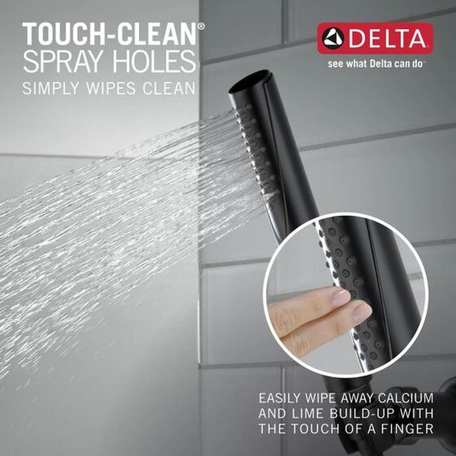 Delta Compel® Matte Black Premium Single-Setting Adjustable Wall Mount Hand Shower-3