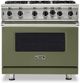 Viking® 5 Series 36" Cypress Green Pro Style Natural Gas Range-0