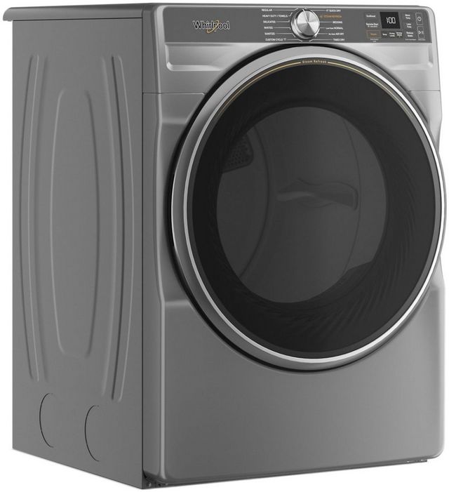 Whirlpool® 7.4 Cu. Ft. Radiant Silver Front Load Electric Dryer-1