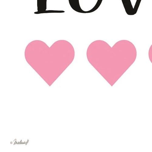 Classy Art Love Hearts by Martina Pavlova Wall Art-2