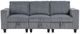 Homelegance® Walterboro Dark Gray 89'' Sofa with Storage and Charging Ports-2