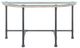 ACME Furniture Brantley Glass Top Side Table with Sandy Gray Base-1