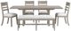 Riverside Furniture Bennett Frosted Gray 58" Upholstered Dining Bench-4