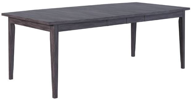 Country View Woodworking Customizable Northfield Wormy Maple Top 38" Dining Table with 1-Leaf and Brown Maple Base-0