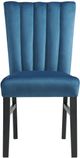 Elements International Bellini Navy Blue Side Chair-3