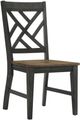 Intercon Harper Brushed Brown/Pecan Lattice Back Side Chair-0