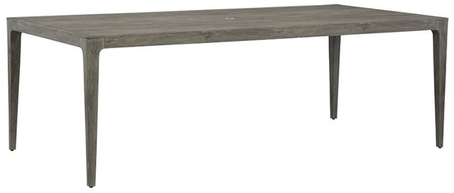 Lane Venture® Lenox Hill Quarry Gray Outdoor Aluminum Rectangular Dining Table-0
