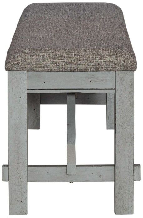 Liberty Furniture Newport Gray/Smokey Gray Dining Bench-3