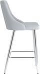 Inspire™ Devo 2-Piece Light Gray/Chrome 26" Counter Stool-3