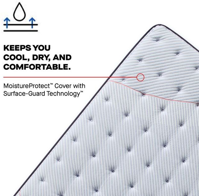 Sealy® Posturepedic® Dudley 13" Wrapped Coil Medium Tight Top Twin XL Mattress-4