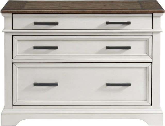 Intercon Drake French Oak/Rustic Gray Lateral File Cabinet-2