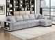 Homelegance® Pompano 3-Piece Gray Right-Arm Facing Sectional with Chaise-1
