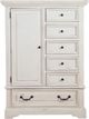 American Woodcrafters 7810 Stonebrook Distressed Antique White Gentleman’s Chest-2