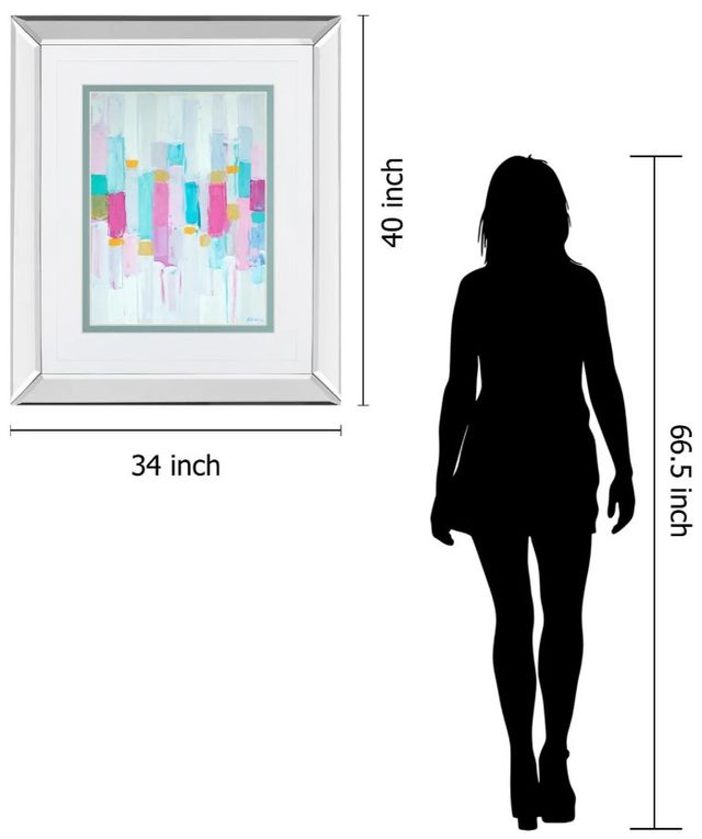 Classy Art Cool Rhizome I by Ann Marie Coolick Mirror Framed Wall Art-2