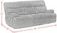 Elements International Admiral Black Power Motion Sofa-2