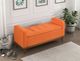 Mazin Furniture Brigitte Orange Lift Top Storage Bench-4