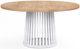 A.R.T. Furniture® Post Accent White Dining Table with Chestnut Base-0