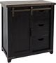 Jofran Inc. Madison County Brown/Vintage Black 32" Accent Cabinet-0