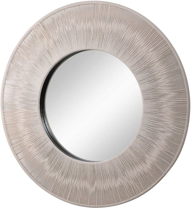 Uttermost® Sailor's Knot White Round Mirror-4