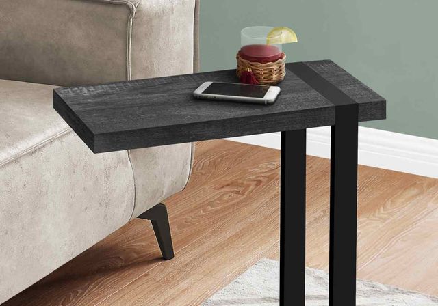 Monarch Specialties Inc. Black Reclaimed Wood Look Accent Table-3