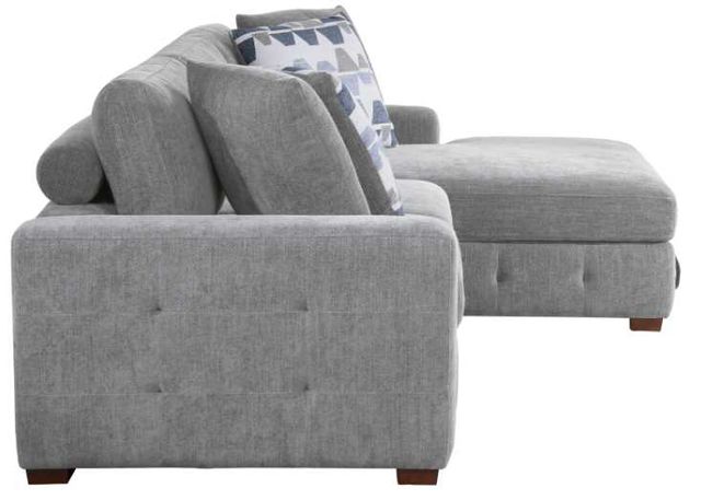 Homelegance® Raife 2-Piece Gray Sectional with Right Chaise-3
