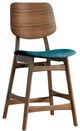 New Classic® Home Furnishings Oscar Teal/Walnut Counter Stool-0
