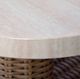 Signature Design by Ashley® Dolan Creek Beige Aluminum Outdoor End Table with Brown Base-3