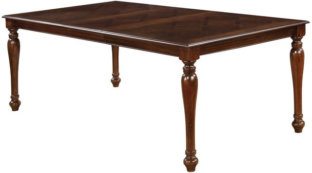 Furniture of America® Sylvana 9-Piece Brown Cherry Dining Table Set-2