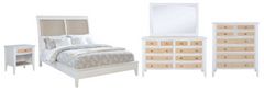 Coaster® Bexhill 5-Piece White California King Bedroom Set