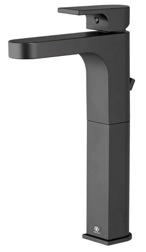 DXV Equility® Matte Black Single Handle Vessel Bathroom Faucet with Lever Handle-2