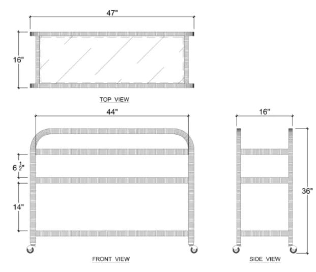 Bramble Customizable Vannes Bar Cart-2