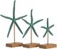 Crestview Collection Starfish 3-Piece Blue Statue Set-1