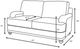 Coaster® Gwen 3-Piece Blue/Light Gray Living Room Set-3